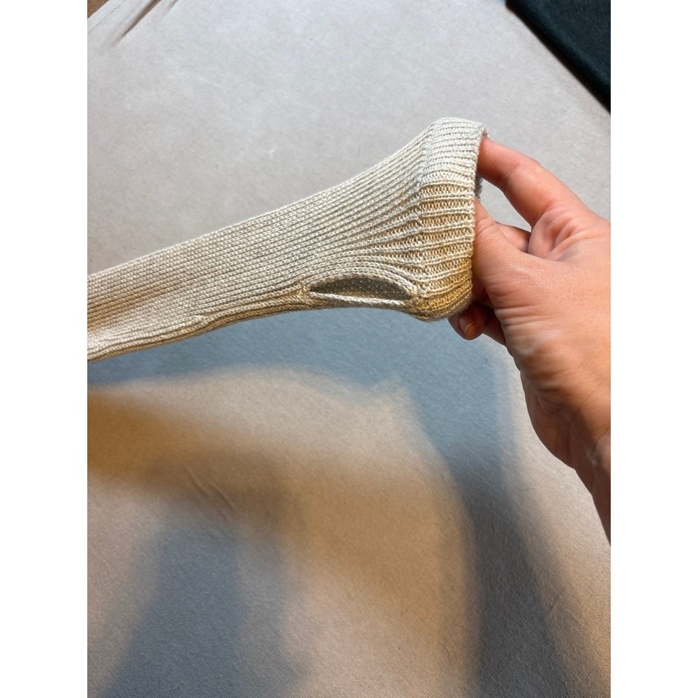 Lululemon Cabin Yogi Long Sleeve Sweater Heathered Light Grey Cashmere Blend - Picture 8 of 11